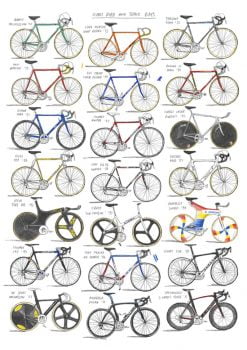 Bicycles Print by David Sparshott