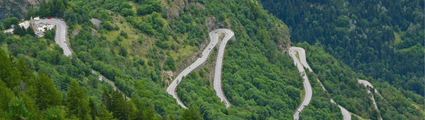 view of alpe dhuez from above