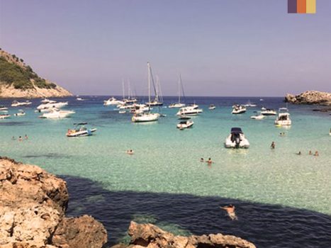 Boats on the coast of Mallorca 