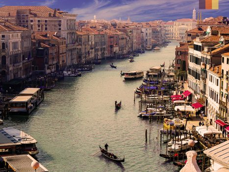 The grand canal of Venice