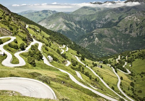 Switchbacks on the Pyrenees