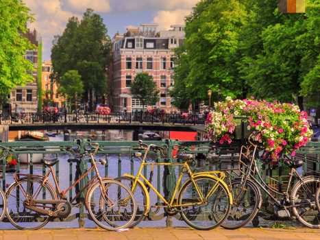 Cycling in amsterdam