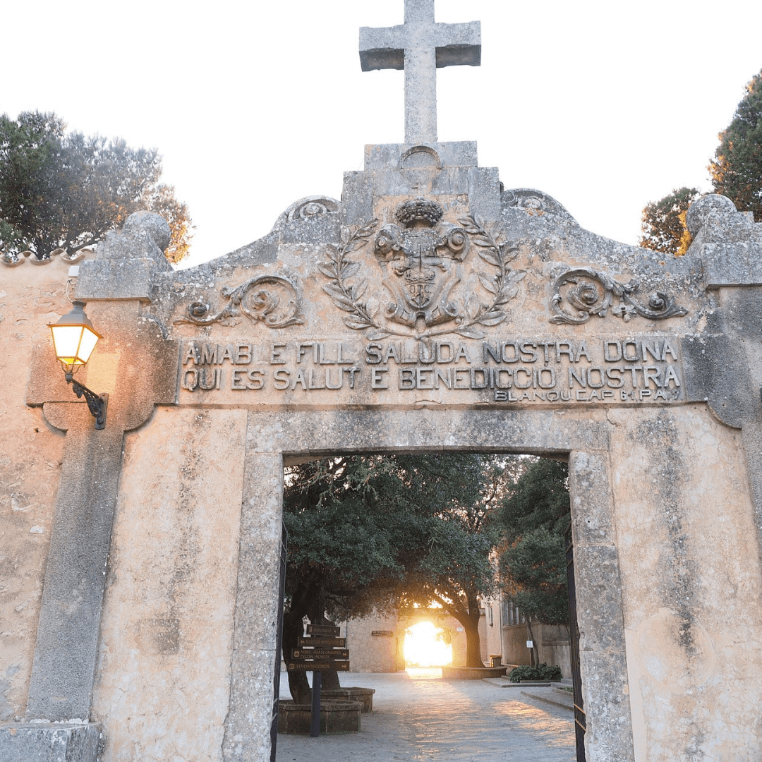 The entrance to the Santuari de Cura at the top of the Coll de Randa