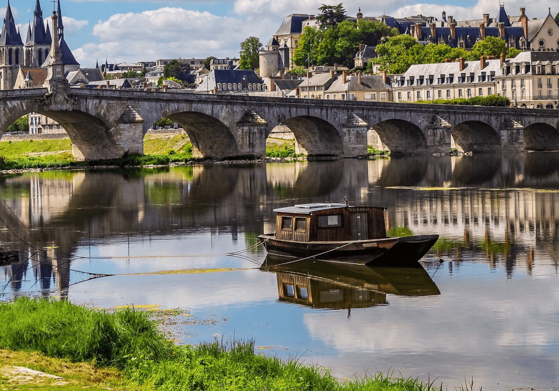 View of the River Loire in Blois