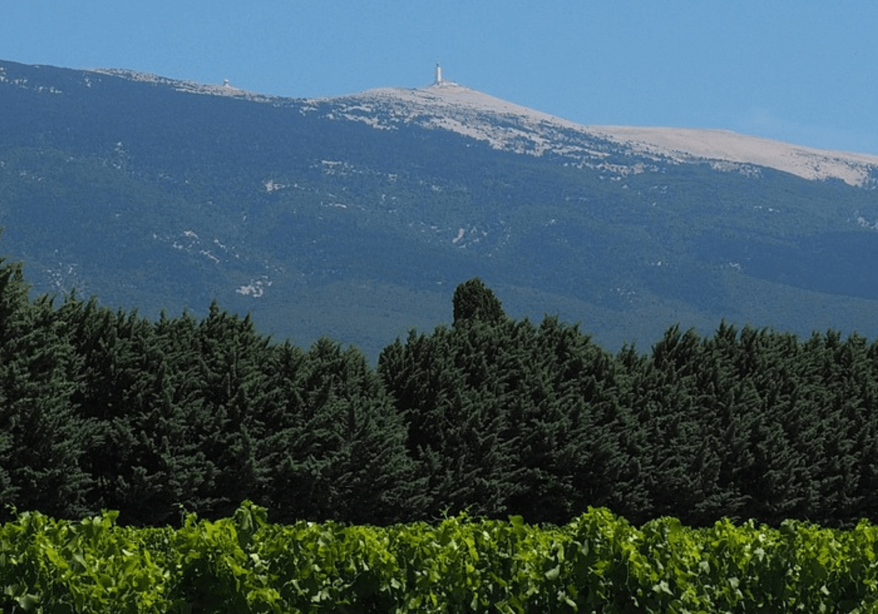 View of Mont Ventoux from Malaucene