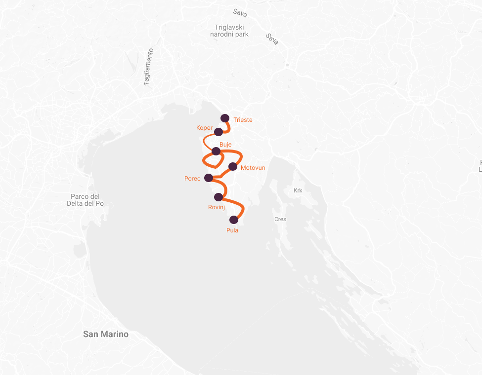Map of Istrian Peninsular 2