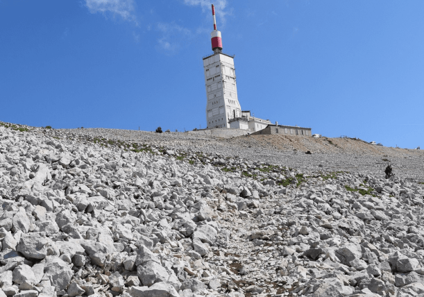 View of the weather station at Mont Ventoux