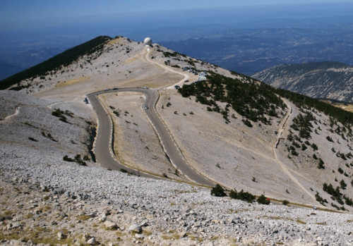 The winding road of Ventoux