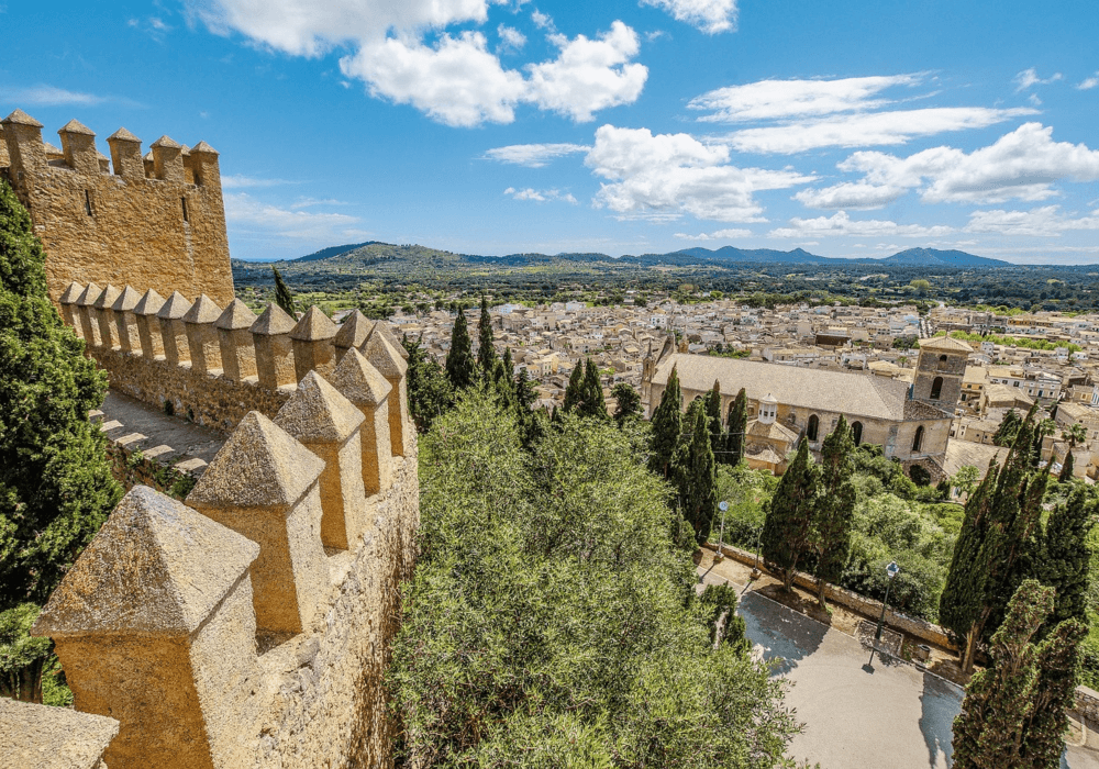 view of arta from its city walls